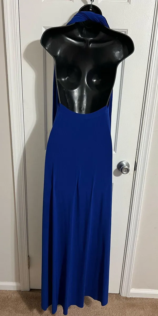 Blue maxi dress open back Size M - Image 3