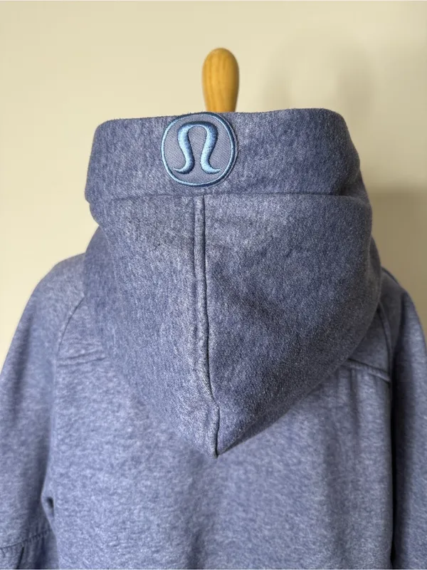 Lululemon Blue Purple Oversized Scuba 1/2 Zip Hoodie - Image 6