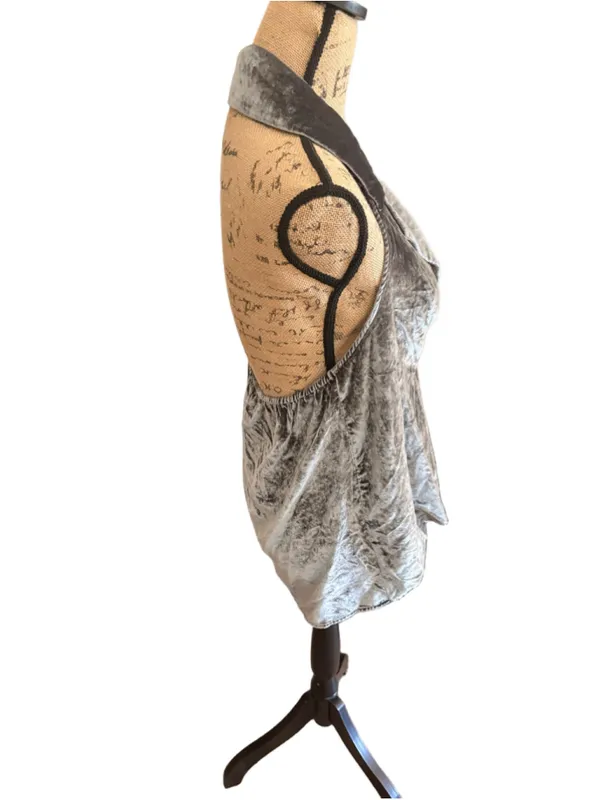 Anthropologie The Dylon Sleeveless Wide Placket Top: Size M Velvet Edition - Image 4