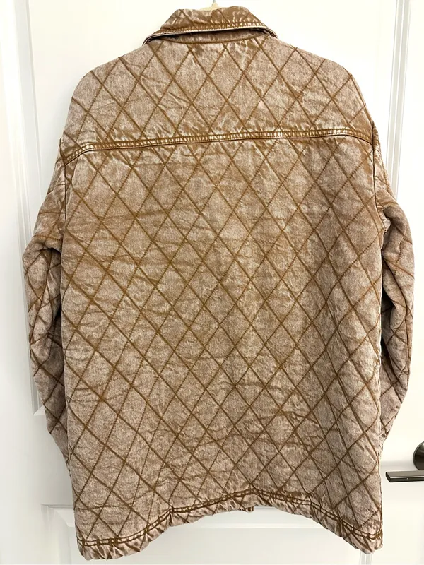 YFB On The Road Quilted Denim Jacket XS Butterscotch Walker Jacket Boho - Image 2