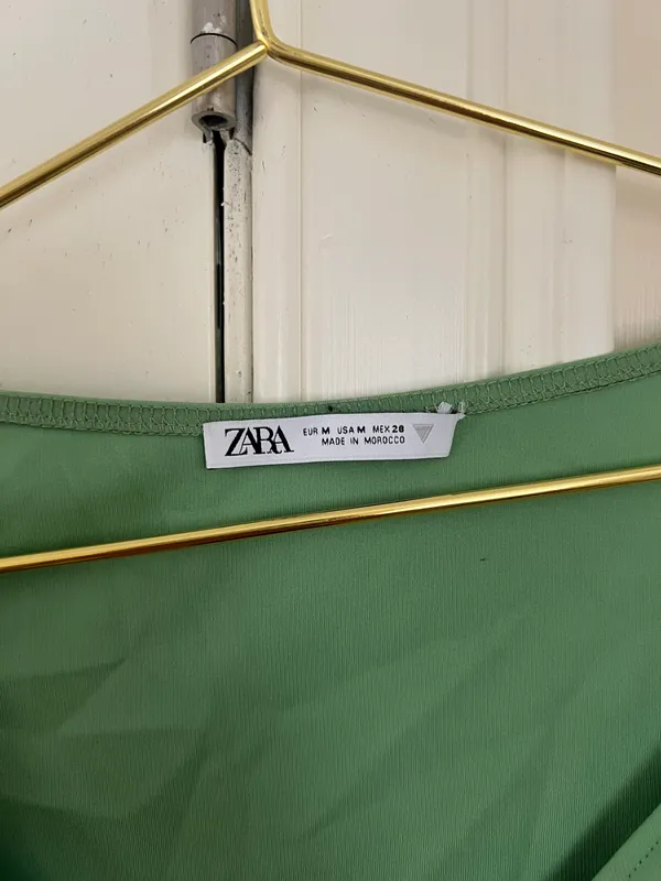 ZARA One Sleeve Green Body Suit - Image 4