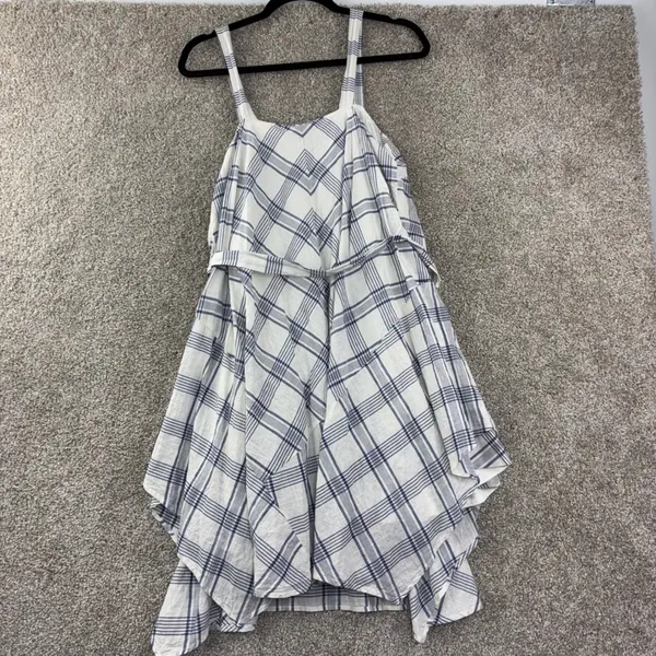 Holding‎ Horses Anthropologie Plaid Handkerchief Hem Dress XS/S Prairie Romantic - Image 9