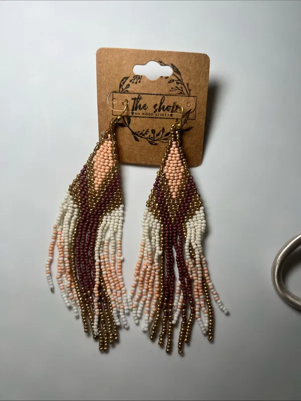 Bundle of 5 Earrings Assorted Pink - Image 4