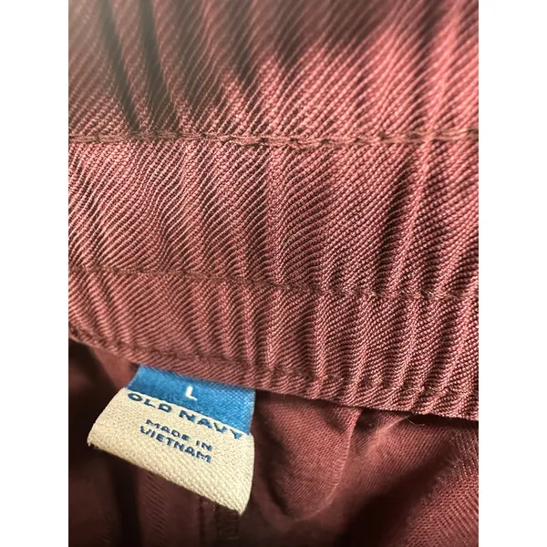 Old Navy Burgundy‎ Red Jogger Modal Pants Women Sz L Casual Lounge Fall - Image 6