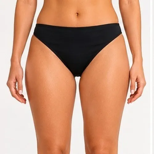 No Boundaries Womens Bikini Bottoms Size L Black Wavy Pucker Texture Cheeky Swim - Image 6