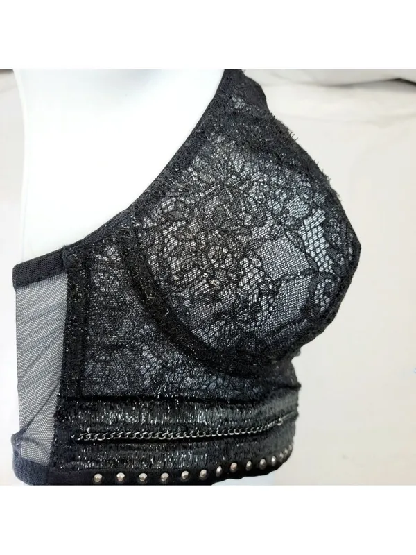 Victoria's Secret Lace Halter Bralette Small - Image 3