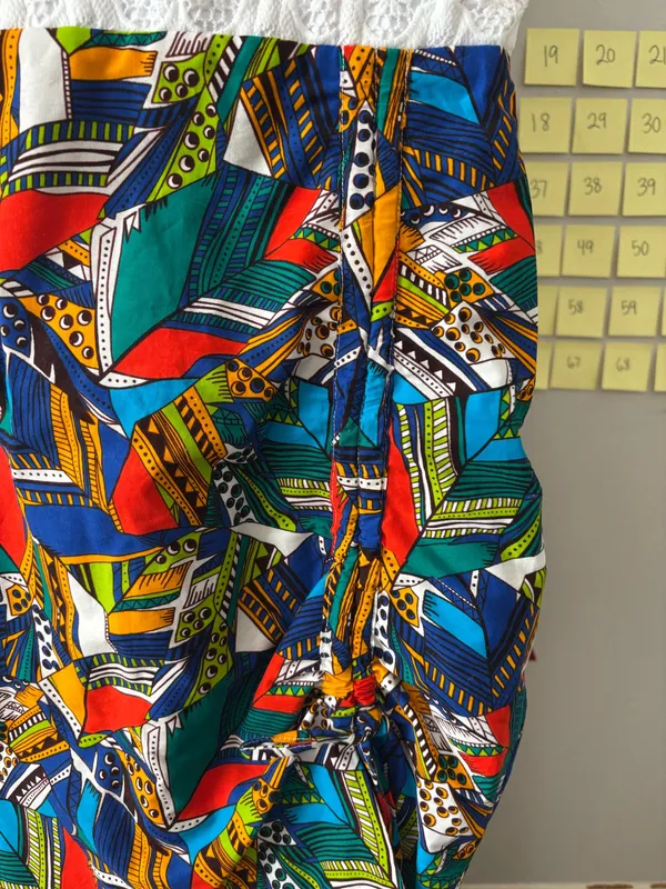 African print mini dress White Size L - Image 3