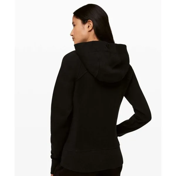 Lululemon Size 6 Scuba Hoodie Light Cotton Fleece Classic Fit Embroidered Logo‎ - Image 2