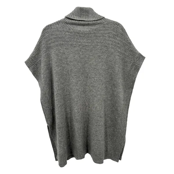 Velvet by Graham & Spencer Heather‎ Gray Quincy Cashmere Sweater Poncho Sz Small - Image 2