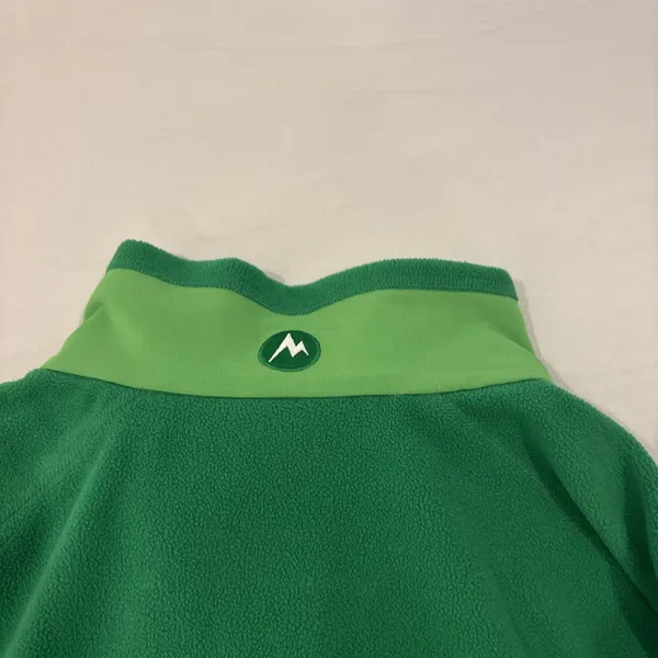 Marmot Polartec 1/4 Zip Green Fleece Pullover Medium Lightweight Outdoor Hiking - Image 8