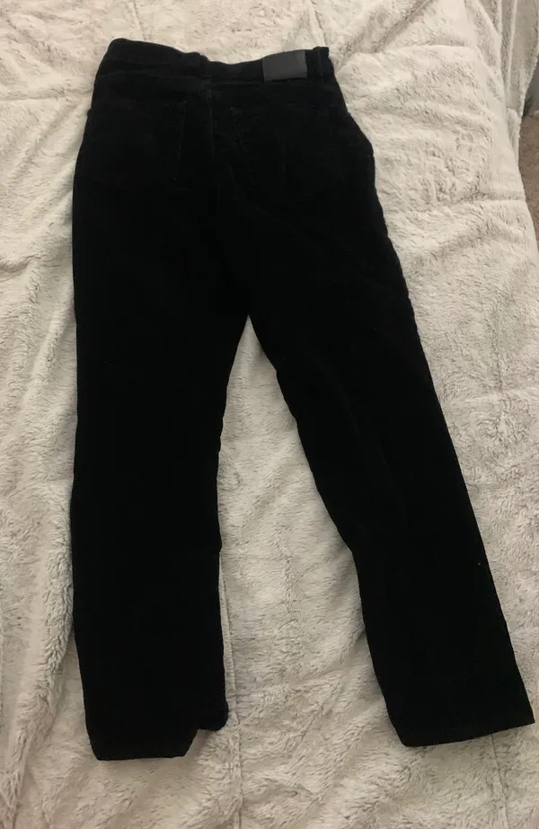 Black Velvet Jeans Size 28 - Image 4