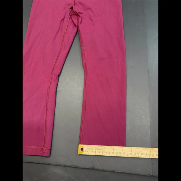 Lululemon Burgundy Athleisure Preppy Active‎ Gym Yoga Legging Minimalist Size 6 - Image 3