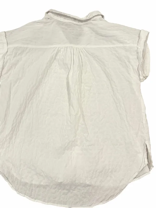 a.n.a White Button-Front Shirt with Tortoiseshell Button - Image 2