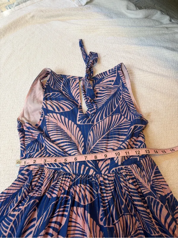 Boden Serena Cotton Tie Maxi Dress Multi Tropical Print Parrot - Image 7