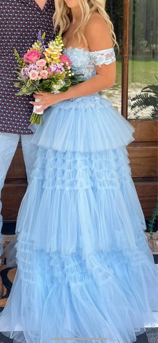 Blue Prom Dress Size XS - Image 2