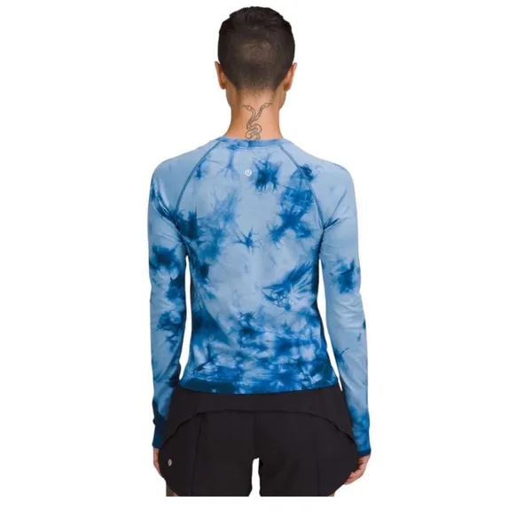 Lululemon‎ Swiftly Tech Long Sleeve Shirt 2.0 Race Length Marble Dye Commander - Image 2