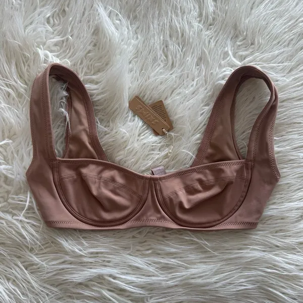 Skims Shaping Swim Unlined Underwire Bikini Top Sienna Size XS - Image 3