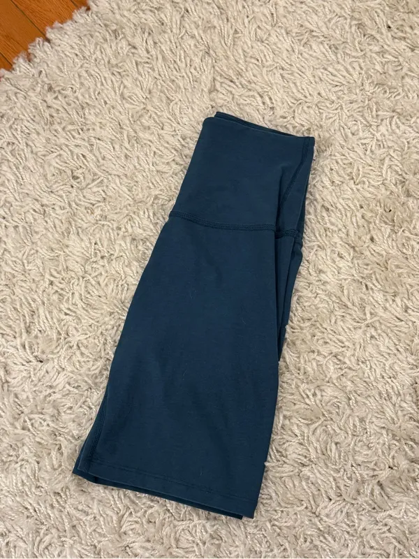 Beyond yoga High-Waist Active Bike Shorts - Deep Teal - Image 4