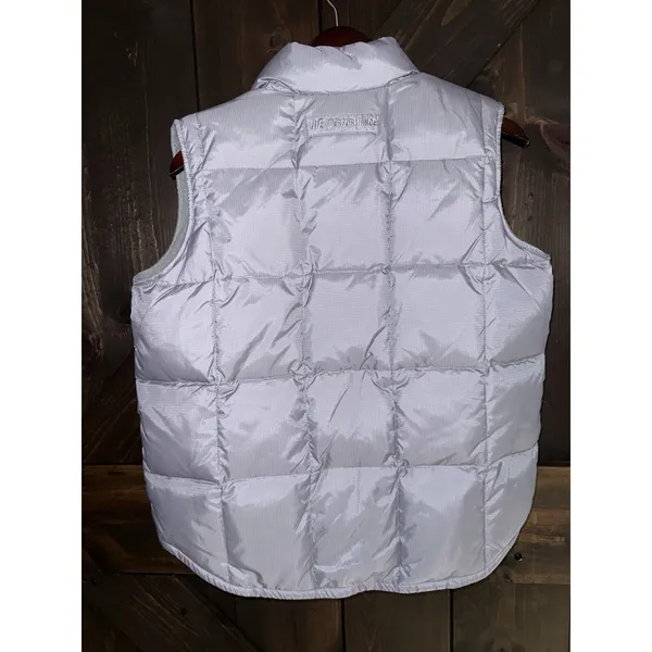 American Eagle NEW Women's M Performance Puffer Jacket Vest Down‎ Filled Gray - Image 4