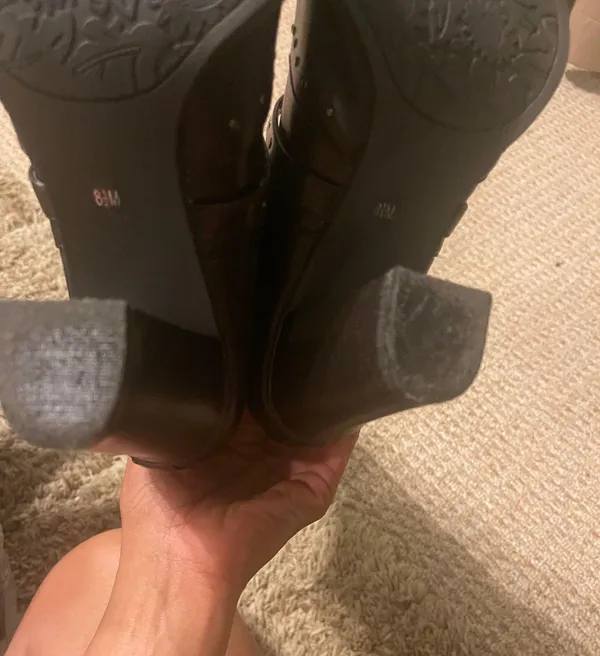 New York Transit Brown Boots With Silver Studs - Image 6