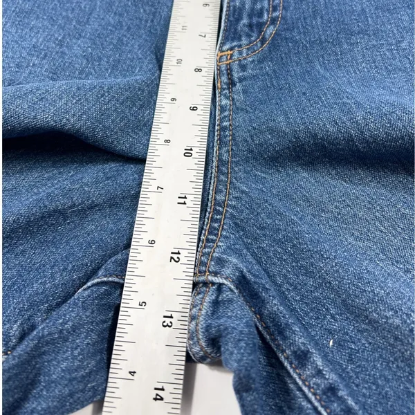 Banana Republic Mid-Rise Barrel Jean‎ 33/16 Medium Wash Casual Chic Minimalist - Image 9