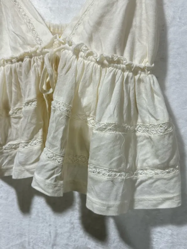 Urban Outfitters Kimchi Blue Nia BabyDoll Top size Medium color Ivory NWT - Image 8