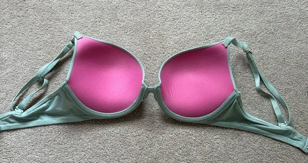 Victoria Secret Pink Push Up Bra Blue Size 34 C - Image 3