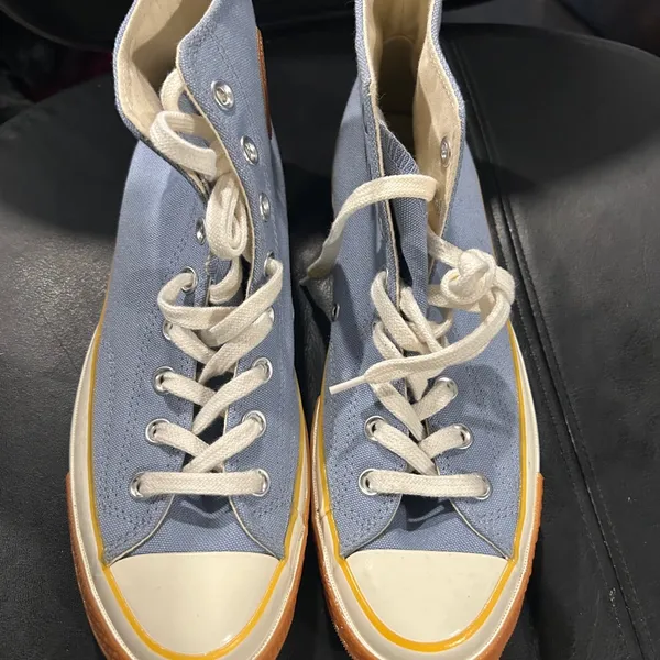 Converse Chuck 70 Pop Toe High Top sneakers in the Indigo Fog colorway. Size 10 - Image 2