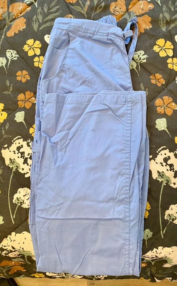 Butter Soft Blue Scrub Pants - Image 2