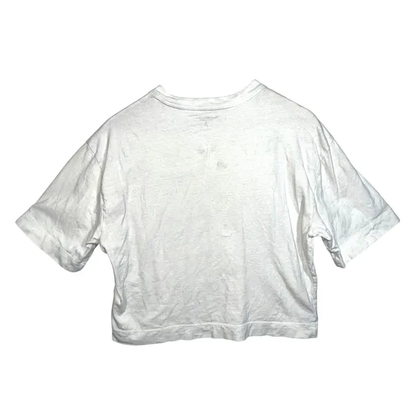 Abercrombie & Fitch AF Essentials White Short Sleeve Crewneck T-Shirt Womens M - Image 2