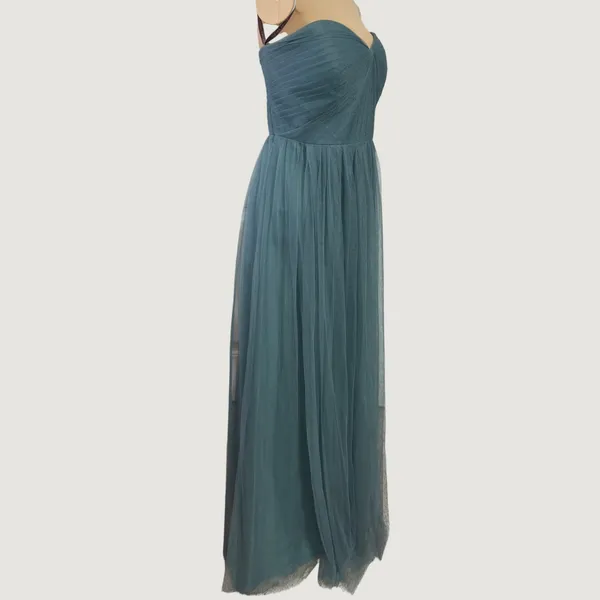 3283 | Jenny Yoo Annabelle Convertible Tulle Gown Vintage Teal Women 16 - Image 6