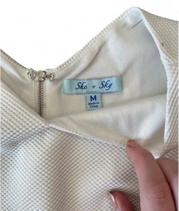 She + Sky White 2 Piece Short Set Size Medium - Image 8