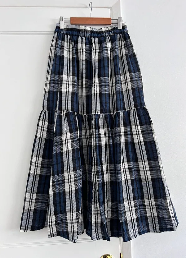 Plaid Skirt Size M - Image 2