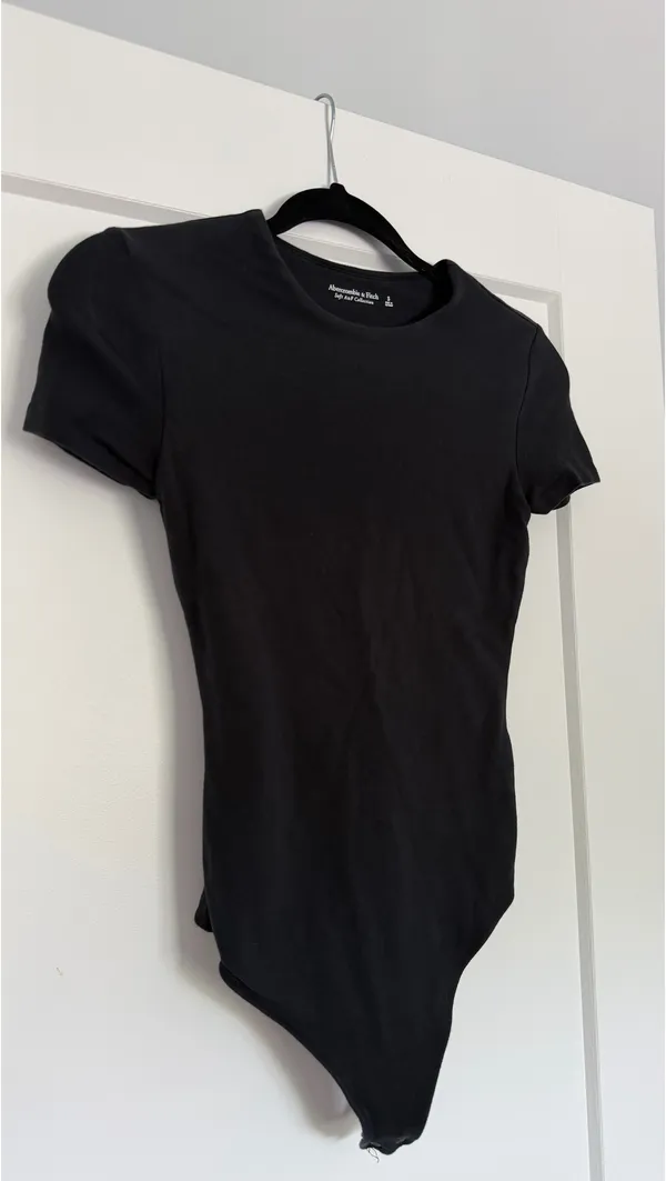 Abercrombie Black Soft AF Bodysuit - Image 2