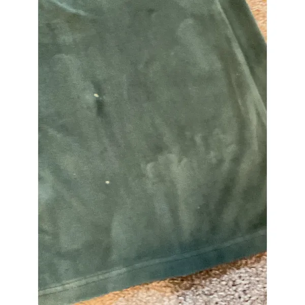 Aerie Green Velour Pull On Flare Pants. Forest Green. Size XL - Image 6