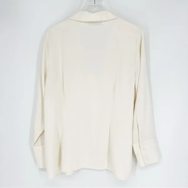 Abercrombie & Fitch Hook & Eye Top Women's‎ Size XL Cream Romantic - Image 3