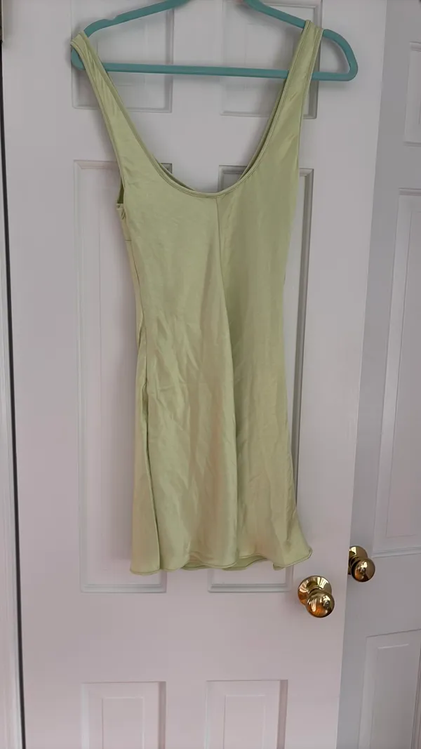 Oh Polly Sage Green Mini Dress - Image 3