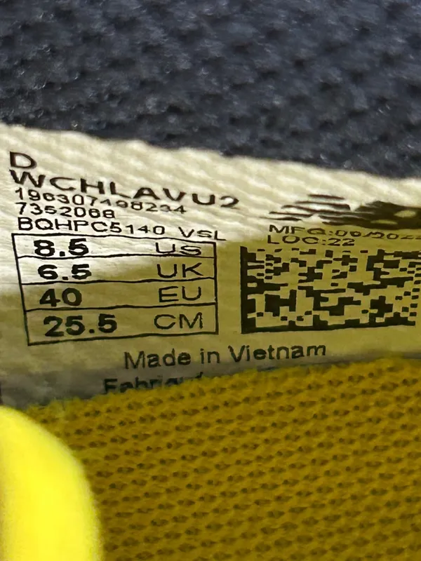 New Balance Fresh Foam X Lav V2 in the "Egg Yolk/True Red" colorway - Image 6