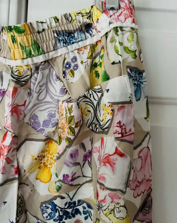 Anthropologie Maeve The Brooklin Printed Wide-Leg Pull-On Pants,Size S - Image 10