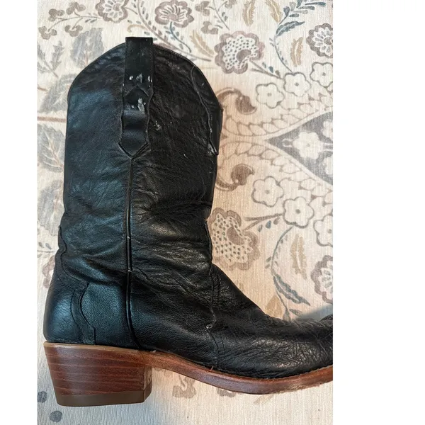 Los Altos Western Cowboy Boot Women US Size 8.5 M LEFT BOOT ONLY Ostrich - Image 6