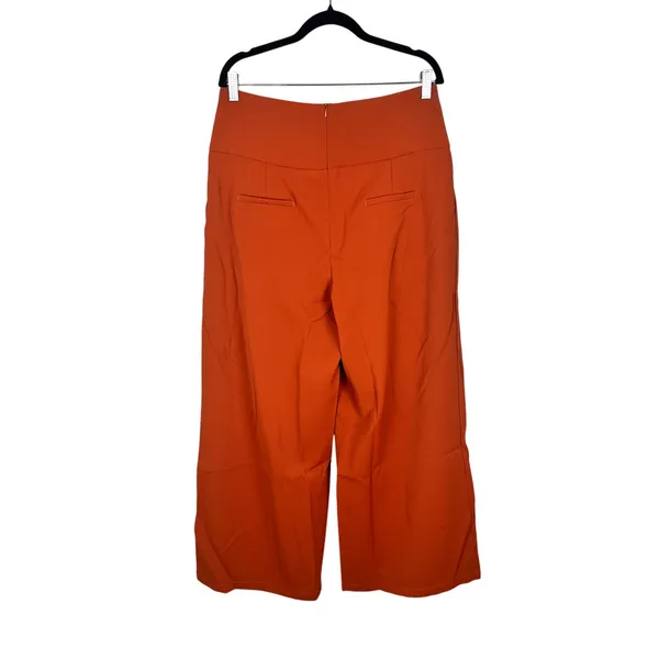Halara Pleated High Rise Wide Leg Sailor Trouser Gold Buttons Size Large NWT - Image 10
