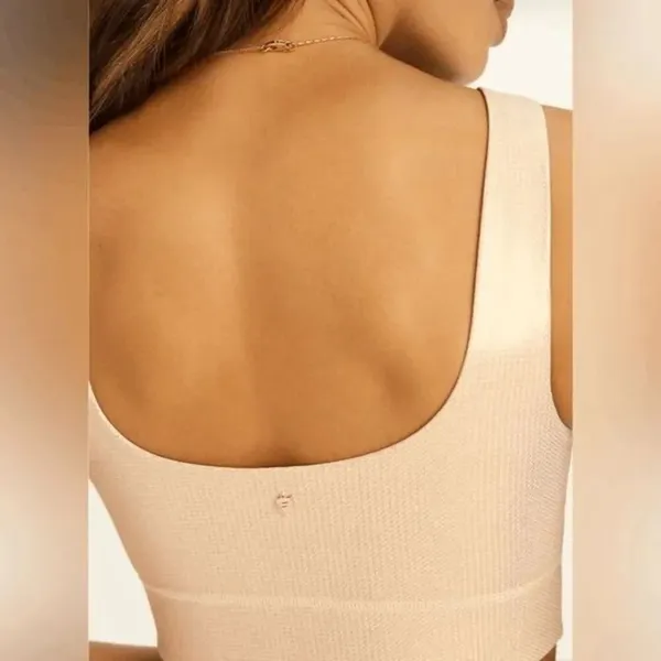 Fabletics Gold Harlyn Hologram Sparkly Shimmering Sports Bra S/M - Image 9