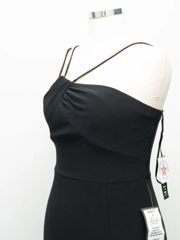 XSCAPE - Asymmetric‎ Rhinestone Strap Gown - Image 11