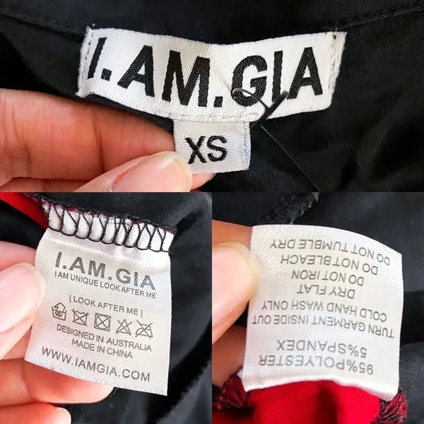 I.AM.GIA Jumpsuit Burn Boiler‎ 2.0 Suit Coverall Utilitarian Black Red XS GUC - Image 5