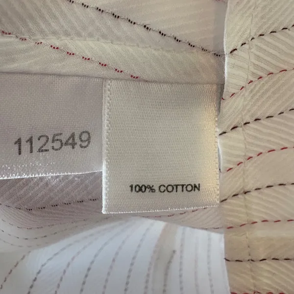 Ann Taylor Women's Button Down Long‎ Sleeve Striped Career Office Shirt Size 4 - Image 5