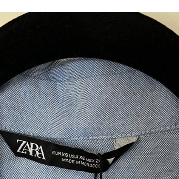 Zara oversized collared shirt dress v neck cotton Size XS - Image 11