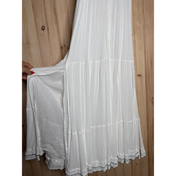 NWOT Lulus Tickets To Paradise White Embroidered Maxi Dress Resort Cruise Size S - Image 5