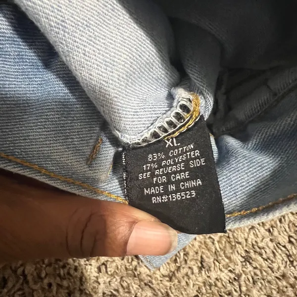 Brooklyn Cloth Savage Graphic Denim Jacket Light Wash Blue XL Streetwear Trucker - Image 4