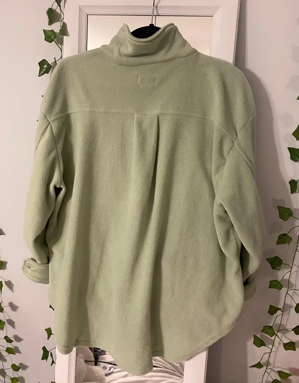 Button Up Fleece Sweater Jacket - Image 2