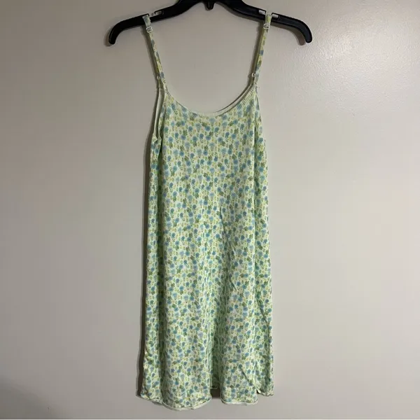 Women's Zara Floral Print Tight Knit Tank Dress Size Small‎ Viscose - Image 2